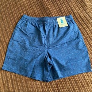 Chubbies 5.5 Inch Heathered Blue Compression Lined Athletic Shorts